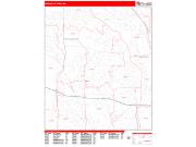 Brooklyn Park Wall Map Zip Code Red Line Style 2023